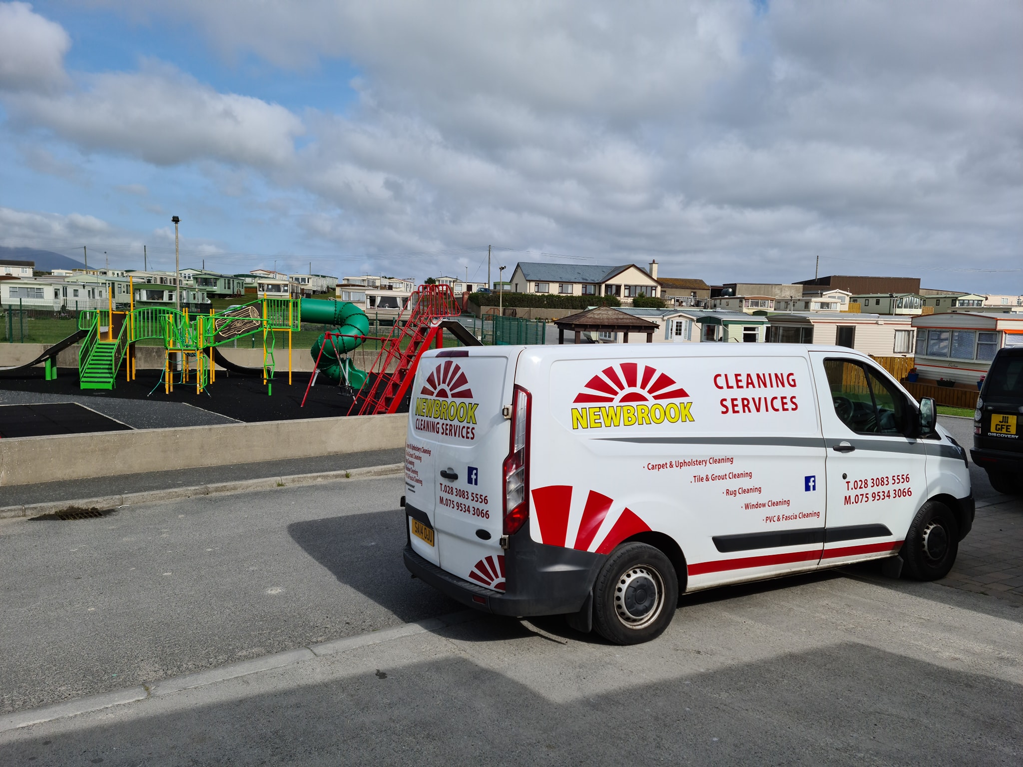 Newbrook Cleaning branded van parked outside